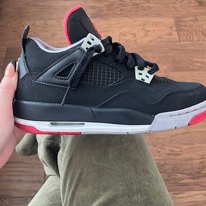 Air Jordan Kids 4 Retro GS 'Bred'